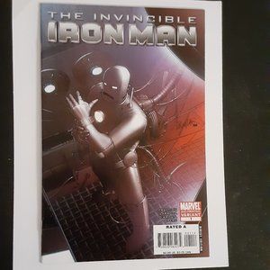 INVINCIBLE IRON MAN #1 (2008)  2ND PRINT VARIANT COVER BY SALVADOR LARROCA
